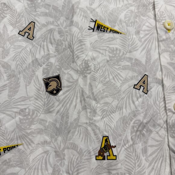 Tommy Bahama Men’s West Point Cotton Silk Shirt Large White Short Sleeve Button - Picture 2 of 7